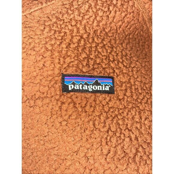 Patagonia Retro Pile Quarter Zip Fleece Pullover Women’s Size Medium Brown - Picture 4 of 4